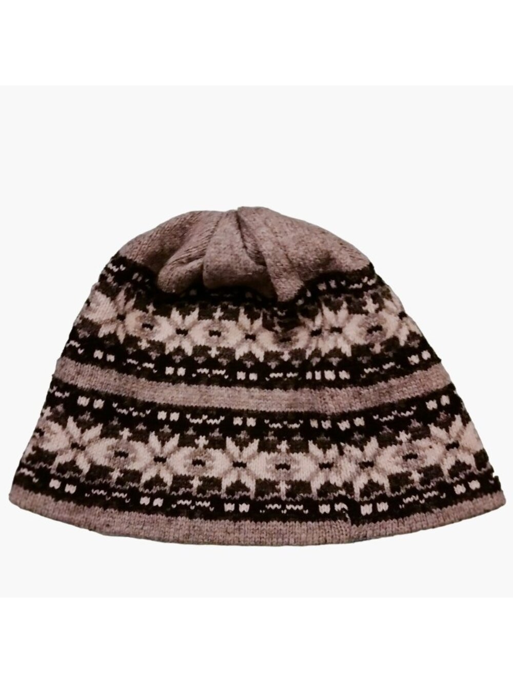 Knit Beanie Hat Eco Friendly Wool Blend Black Gray The Renewable Resource USA